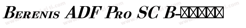 Berenis ADF Pro SC B字体转换